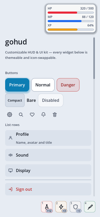 default_light preset — the same shapes on a light palette